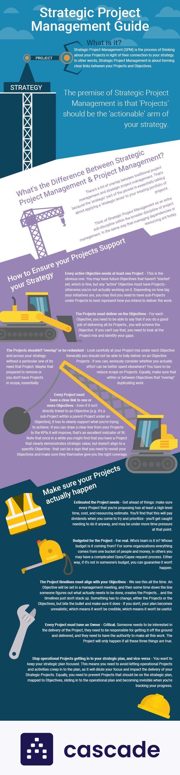strategic project management infographic